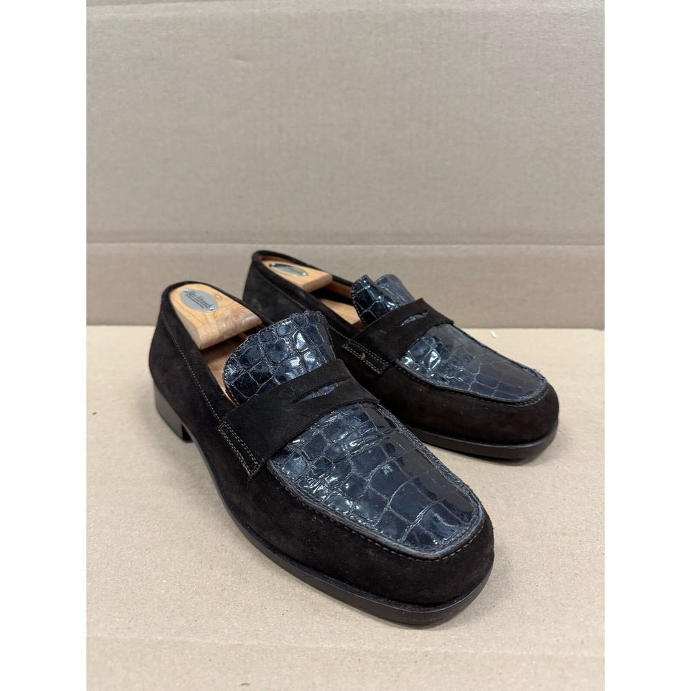 Women's Italiano Andre Assous  Collection Brown‎ Leather Loafers Size 10 US